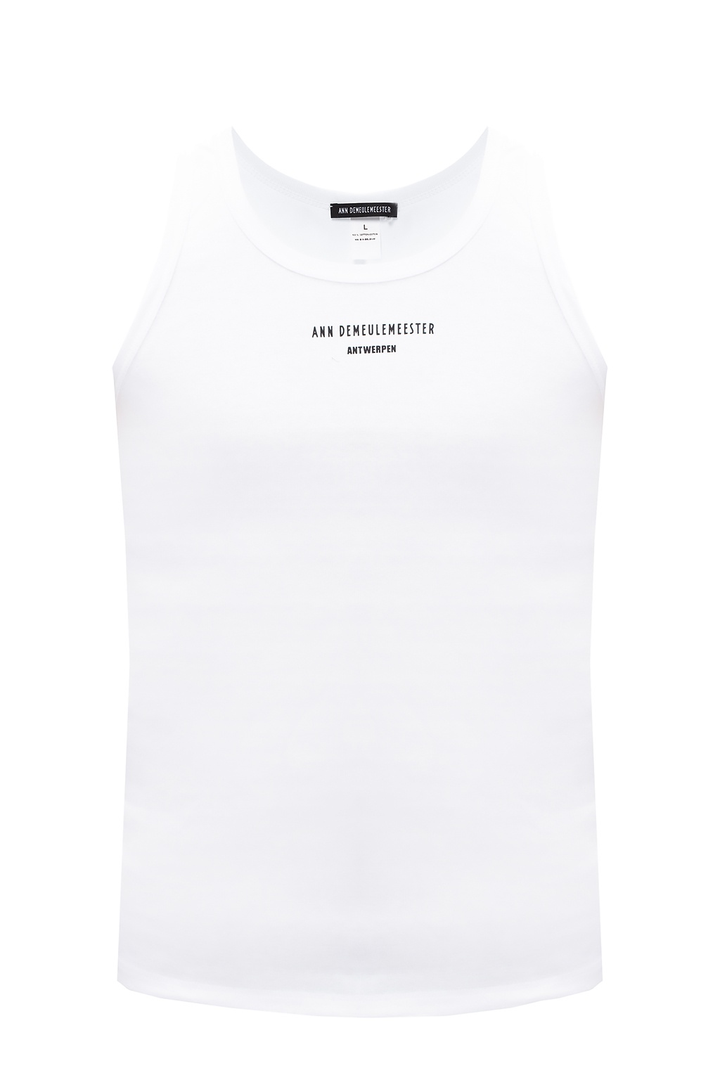 Ann Demeulemeester Logo tank top